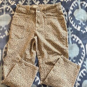 Pilcro Leopard Print Pants